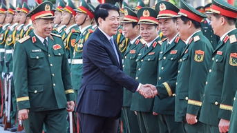 Chủ tịch nước Lương Cường dự Lễ khai giảng năm học mới của Học viện Quốc phòng