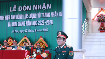 Học viện Hậu cần đón danh hiệu Anh hùng LLVTND và khai giảng năm học mới