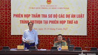 Thẩm tra các dự án luật trình Ủy ban Thường vụ Quốc hội tại Phiên họp thứ 49