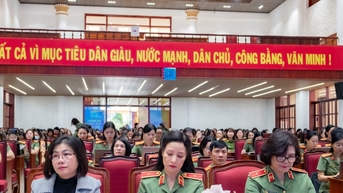 Tập huấn công tác chuẩn bị Đại hội Phụ nữ các cấp trong CAND nhiệm kỳ 2025-2030
