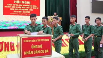 Bộ CHQS tỉnh tổ chức hội nghị tuyên truyền, ủng hộ nhân dân Cuba
