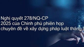 Triển khai thực hiện Nghị quyết số 278/NQ-CP ngày 13/9/2025 của Chính phủ