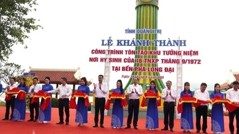 Khánh thành Khu tưởng niệm nơi hy sinh của 16 TNXP tại Bến phà Long Đại