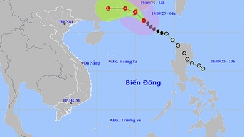 Thời tiết ngày 19/9: Bão số 8 di chuyển vào đất liền Quảng Đông (Trung Quốc)