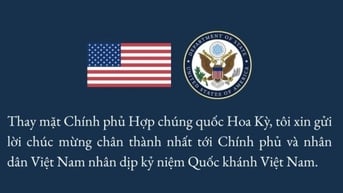Ngoại trưởng Hoa Kỳ chúc mừng Việt Nam nhân dịp kỷ niệm 80 năm Quốc khánh