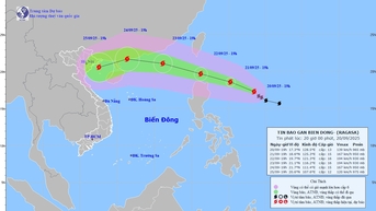 Cảnh báo cấp độ rủi ro thiên tai do bão RAGASA cấp 4 - cấp rất nguy hiểm
