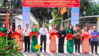Khánh thành và khởi công nhiều cầu nông thôn