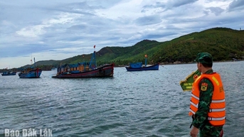 Bộ đội Biên phòng Đắk Lắk chủ động phòng, chống bão số 9