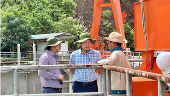 Giám đốc Sở Công Thương Nguyễn Thanh Mân kiểm tra công tác phòng, chống thiên tai các công trình thủy điện: Sơn Trà 1, 1C, ĐăkBa, Thượng Sơn Tây, Sơn Tây