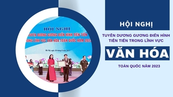 Đại biểu tỉnh Ninh Bình tham dự Hội nghị Tuyên dương gương điển hình tiên tiến trong lĩnh vực văn hóa toàn quốc năm 2023