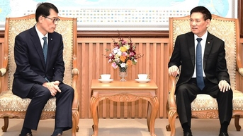 Phó Thủ tướng Hồ Đức Phớc tiếp Chủ tịch kiêm Tổng Giám đốc điều hành Ngân hàng Công nghiệp Hàn Quốc (IBK)
