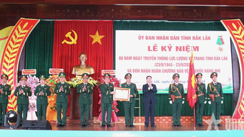 Lực lượng vũ trang tỉnh Đắk Lắk đón nhận Huân chương Bảo vệ Tổ quốc hạng Nhì