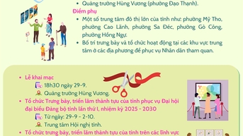 [Infographic] រៀបចំការតាំងពិពណ៌សមិទ្ធិផលរបស់ខេត្ត Dong Thap ក្នុងវិស័យផ្សេងៗ ដើម្បីបម្រើមហាសន្និបាតបក្សខេត្តលើកទី១
