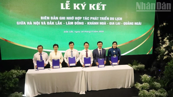 Tăng cường hợp tác phát triển du lịch giữa thành phố Hà Nội với các tỉnh khu vực miền trung-Tây Nguyên