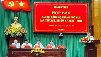 Đại hội Đảng bộ thành phố Huế lần thứ 17 diễn ra từ ngày 2-4/10