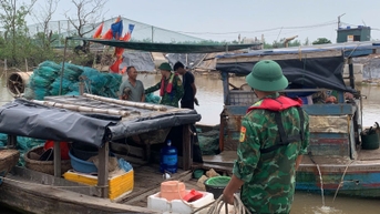 Bộ đội Biên phòng triển khai lực lượng ứng phó với bão số 9