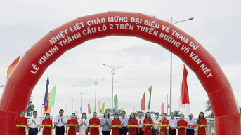 Vĩnh Long khánh thành Cầu Lộ 2, vượt tiến độ 45 ngày