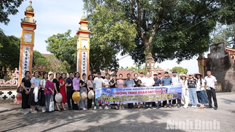 Hiệp hội Du lịch Ninh Bình khảo sát sản phẩm du lịch tại xã Hải Anh