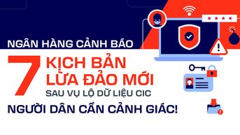 Ngân hàng cảnh báo 7 kịch bản lừa đảo mới sau vụ lộ dữ liệu CIC– người dân cần cảnh giác!