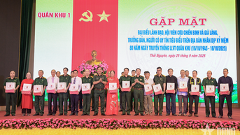 Quân khu 1 gặp mặt cựu chiến binh, già làng, trưởng bản, người có uy tín trên địa bàn