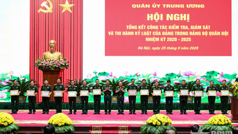 Tổng kết công tác kiểm tra, giám sát và thi hành kỷ luật của Đảng trong Đảng bộ Quân đội nhiệm kỳ 2020-2025