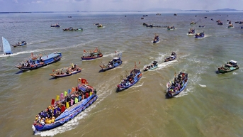 មហោស្រពត្រីបាឡែន Can Gio ឆ្នាំ 2025៖ បេតិកភណ្ឌ 'ពិធីបុណ្យសមុទ្រ' ដែលមានអាយុមួយសតវត្សរ៍