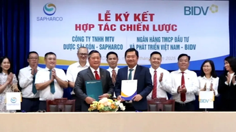 Sapharco បានចុះហត្ថលេខាលើកិច្ចព្រមព្រៀងសហប្រតិបត្តិការជាមួយ BIDV ក្នុងគោលបំណងអភិវឌ្ឍឧស្សាហកម្មថែទាំសុខភាព។