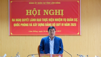 Đảng ủy Quân sự tỉnh ra Nghị quyết thực hiện nhiệm vụ quý IV năm 2025