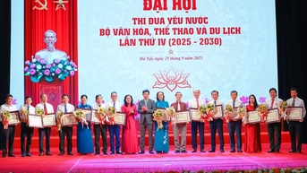 Vinh danh các tập thể, cá nhân tiêu biểu tại Đại hội thi đua yêu nước Bộ VHTTDL lần thứ IV, năm 2025