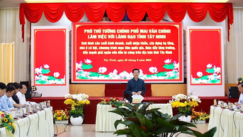 Phó Thủ tướng Mai Văn Chính: Tây Ninh cần nỗ lực phấn đấu đạt tăng trưởng 10% trong năm 2025