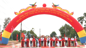 សម្ពោធផ្លូវតភ្ជាប់ខេត្តលេខ ១៦៣ ជាមួយផ្លូវល្បឿនលឿន Noi Bai - Lao Cai