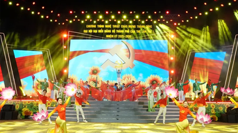Tổng duyệt chương trình nghệ thuật chào mừng thành công Đại hội đại biểu Đảng bộ TP Cần Thơ lần thứ I, nhiệm kỳ 2025-2030