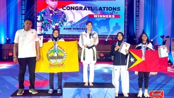 2 nữ VĐV Sơn La giành huy chương vàng tại Giải Taekwondo quốc tế tại Indonesia