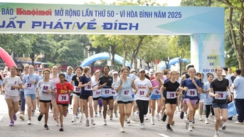 អត្តពលិកជាង 3.000 នាក់ចូលរួមប្រកួតជុំចុងក្រោយនៃការប្រណាំងជុំវិញបឹង Hoan Kiem
