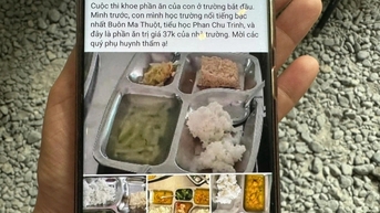 Bị phàn nàn "cắt xén" suất ăn của học sinh, nhà trường mời công an vào cuộc