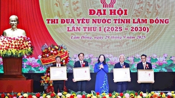 សហគ្រាស Lam Dong គោរពជាគំរូត្រាប់តាមស្នេហាជាតិធម្មតា។