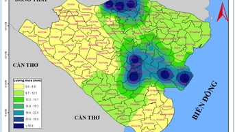 9월 30일부터: 맑은 날씨, 강수량 및 면적 감소