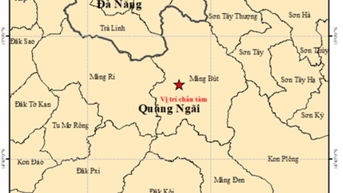 ការរញ្ជួយដី ៤ ដងជាប់គ្នានៅ Quang Ngai