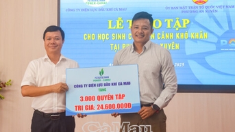 An Xuyen ប្រមូលថវិកាជាង 112 លានដុង ដើម្បីជួយដល់សិស្សានុសិស្សសម្រាប់ឆ្នាំសិក្សាថ្មី។