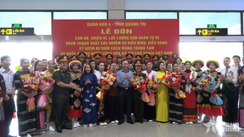 Bộ Chỉ huy Quân sự tỉnh Quảng Trị đón, động viên lực lượng tham gia nhiệm vụ A80