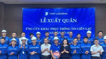 VNPT Lam Dong គាំទ្រ Quang Tri ក្នុងការជម្នះផលវិបាកនៃព្យុះលេខ ១០