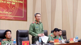 សន្និសីទសារព័ត៌មានស្តីពីសមាជមជ្ឈិមបក្សនៃសន្តិសុខសាធារណៈសម្រាប់អាណត្តិ 2025 - 2030
