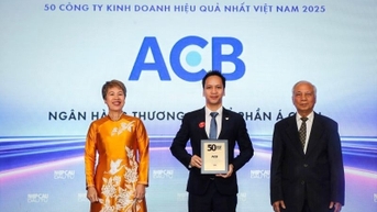 ACB ត្រូវបានផ្តល់កិត្តិយសជាលើកទី 9 ជាប់ៗគ្នាជា "អាជីវកម្មដែលមានប្រសិទ្ធភាពបំផុតចំនួន 50 នៅវៀតណាម"