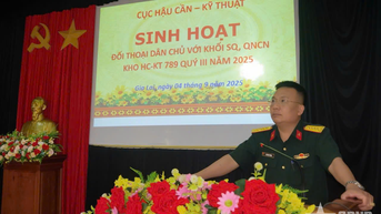 Đối thoại dân chủ với quân nhân Kho Hậu cần - Kỹ thuật 789