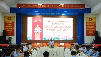 ការស្ទង់មតិលើតម្រូវការវិនិយោគសម្រាប់ការងារធារាសាស្ត្រនៅឃុំ Cat Tien