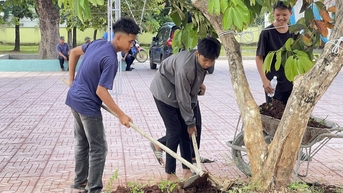 Trường biên giới trước ngày khai giảng năm học mới