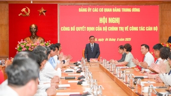 Đồng chí Nguyễn Long Hải được chỉ định giữ chức Phó Bí thư Đảng ủy các cơ quan Đảng Trung ương