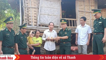 Cán bộ biên phòng tăng cường xây dựng xã biên giới
