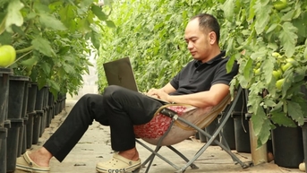 Nông nghiệp công nghệ cao Lâm Đồng, nông dân tưới rau, chăm hoa mà chả phải ra vườn nhờ chuyển đổi số