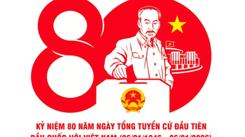 Phê duyệt mẫu thiết kế chính thức Kỷ niệm 80 năm Ngày Tổng tuyển cử đầu tiên bầu Quốc hội Việt Nam